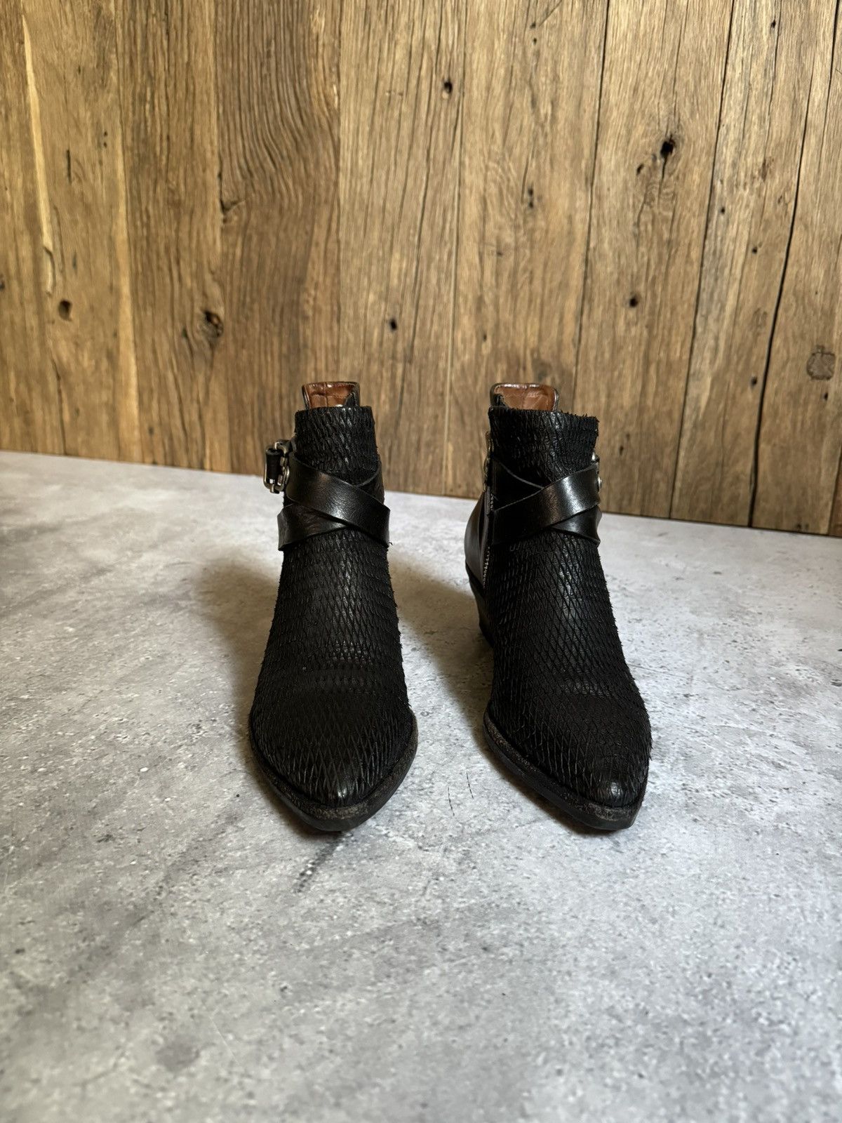 A.S.98 × Affliction A.S.98 Women’s Avant Garde Ankle Boots Size US 8 / IT 38 - 2 Thumbnail