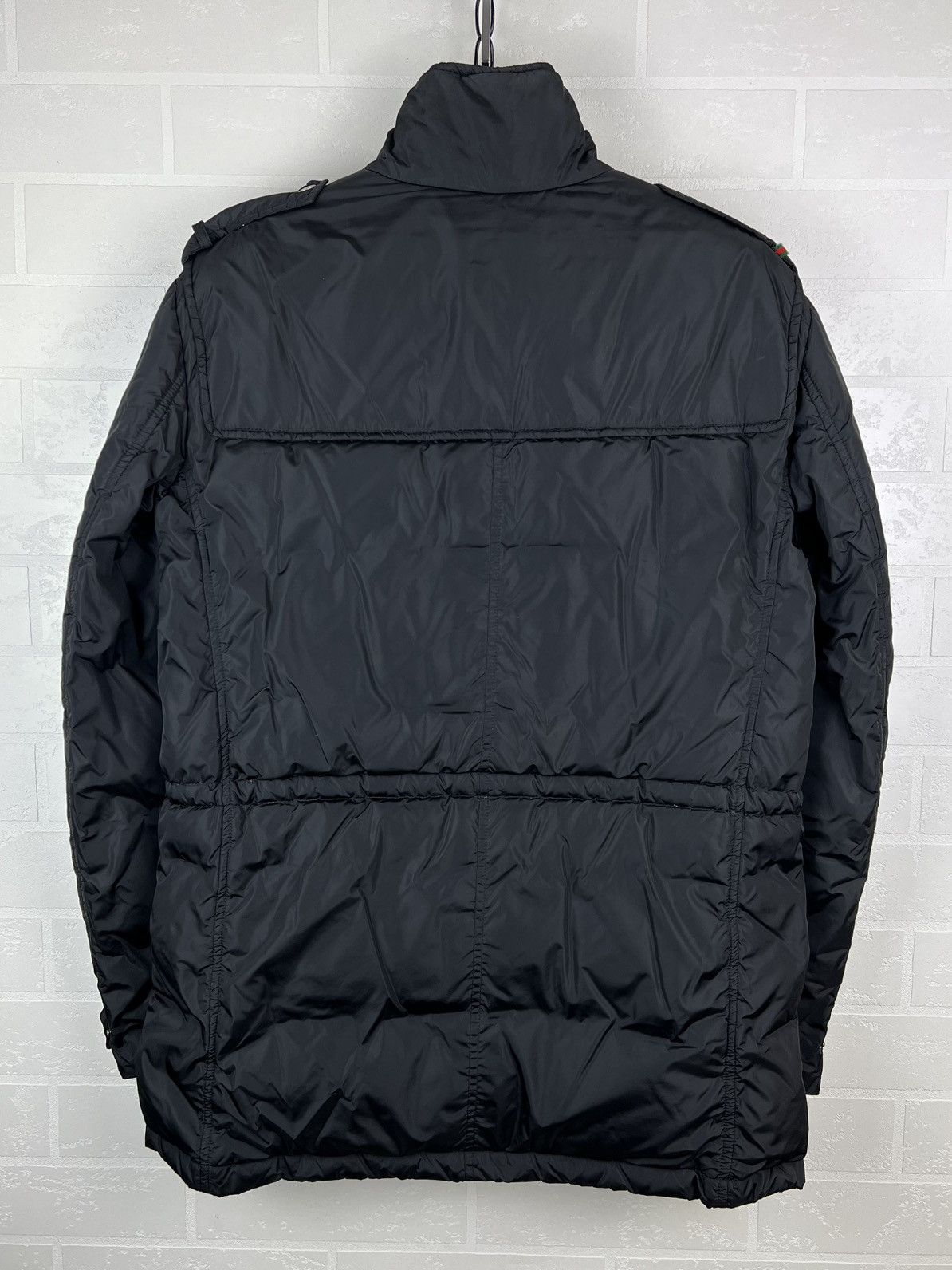 Gucci GUCCI Down Puffer Jacket Web Stripe by Tom Ford Black Men's Size US L / EU 52-54 / 3 - 21 Thumbnail