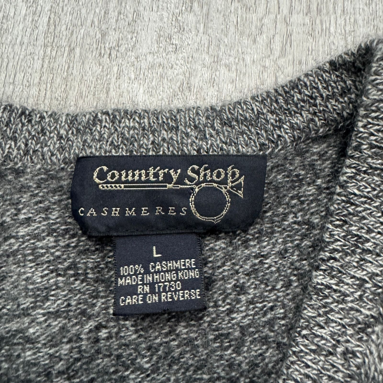 Vintage Vintage Country Shop Cashmere Sweater Men's Large Gray Size US L / EU 52-54 / 3 - 6 Thumbnail