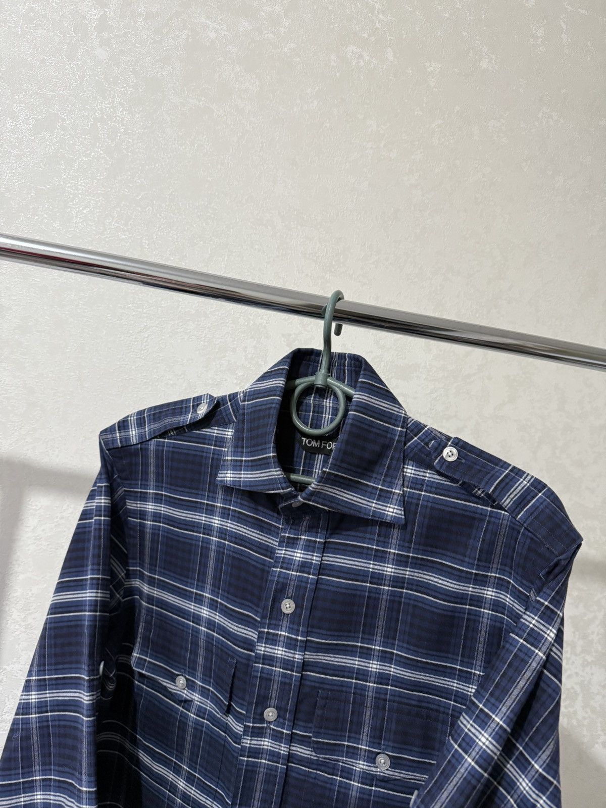 Tom Ford TOM FORD OVERSHIRT SHIRT LUXURY JACKET BLUE BUTTON UP MEN’S Size US M / EU 48-50 / 2 - 6 Thumbnail