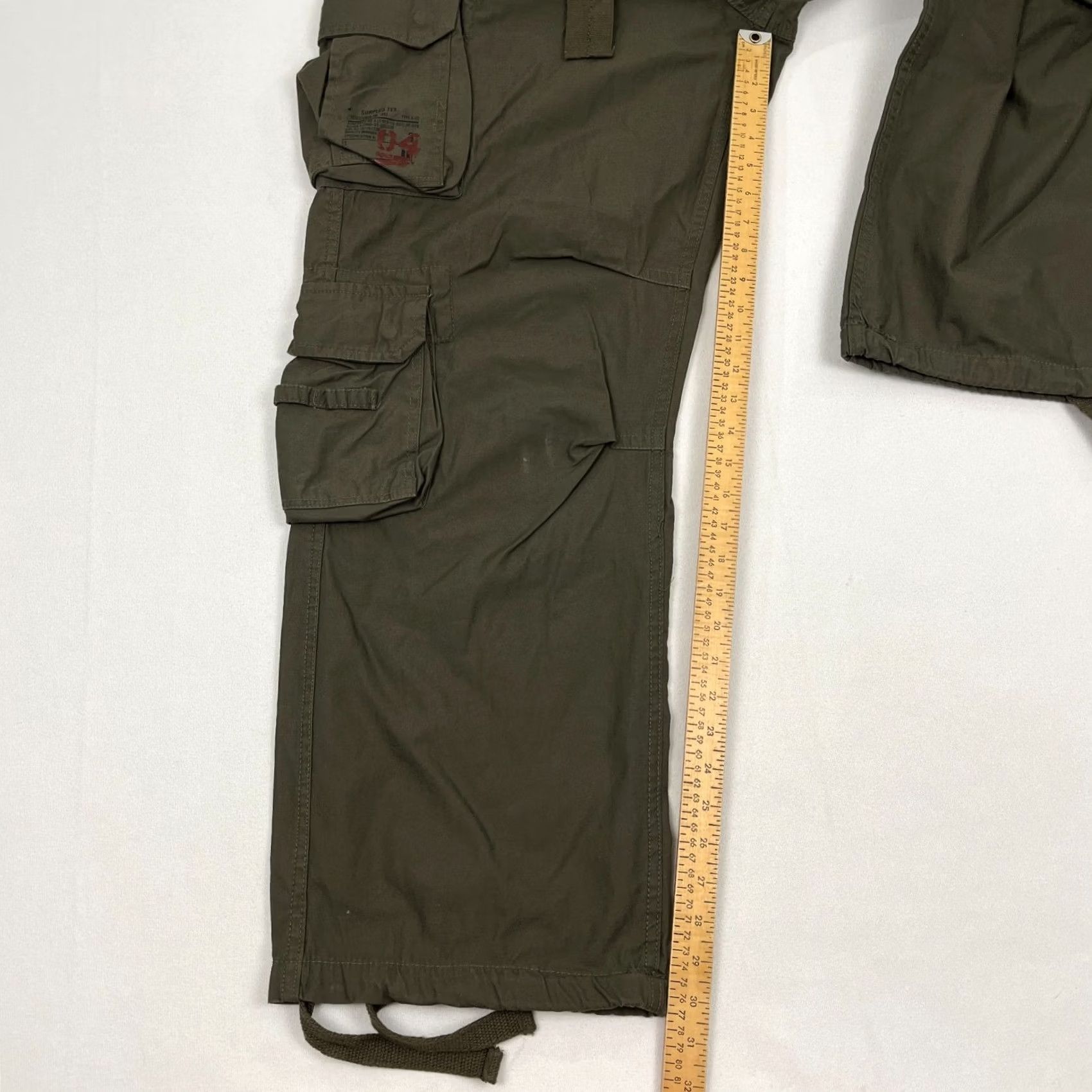 Olive VINTAGE Surplus Tex Airborne Pants Mens 2XL 40x30 Olive Green Cargo NEW Size US 39 - 6 Thumbnail
