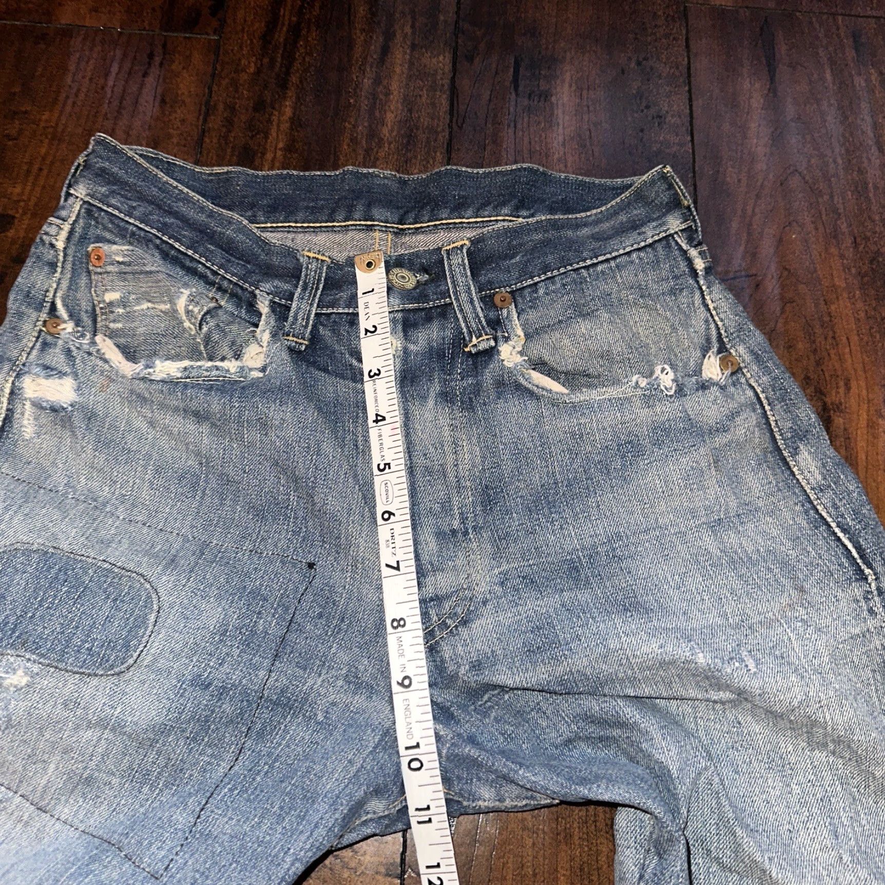 Levi's VINTAGE Levi's 501 XX Big E True VTG 1940s Denim Jeans 25x26 Redline Selvedge Blue 5-Pocket Button Levi's Mens Jeans 60s Theme Vintage Shop Styles Size US 26 / EU 42 - 7 Thumbnail