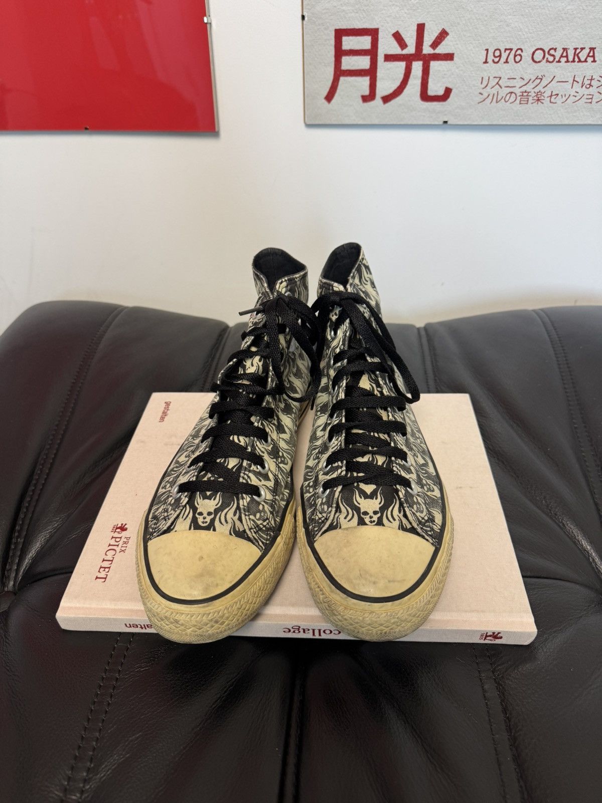 Converse Vintage Converse Chuck Taylor Devil High Top Avant Garde Size US 9.5 / EU 42-43 - 2 Thumbnail