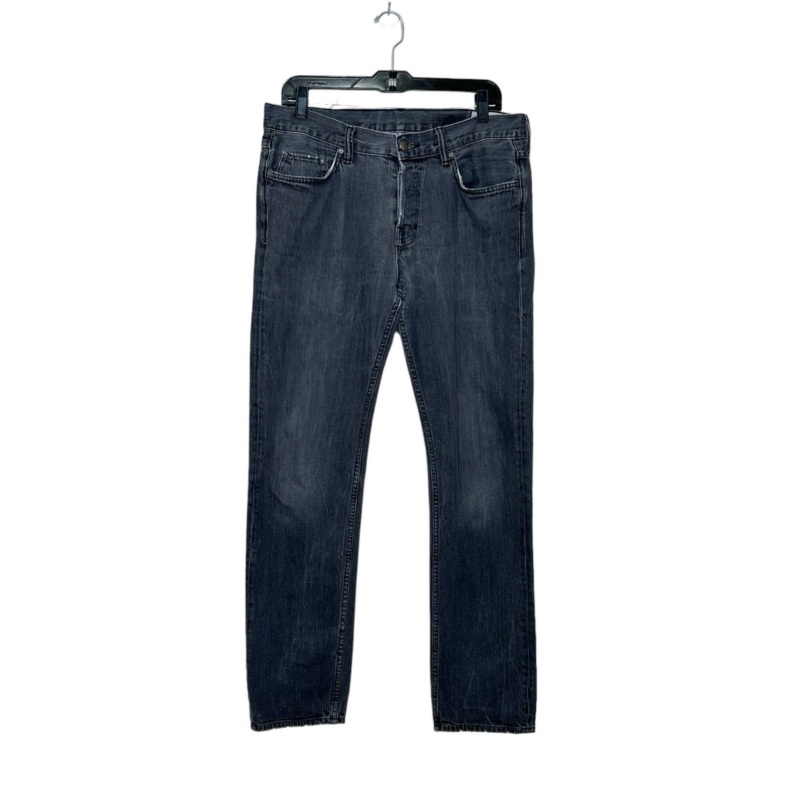 Allsaints All Saints 607 black wash straight leg jeans size 34 Size US 34 / EU 50 - 1 Thumbnail