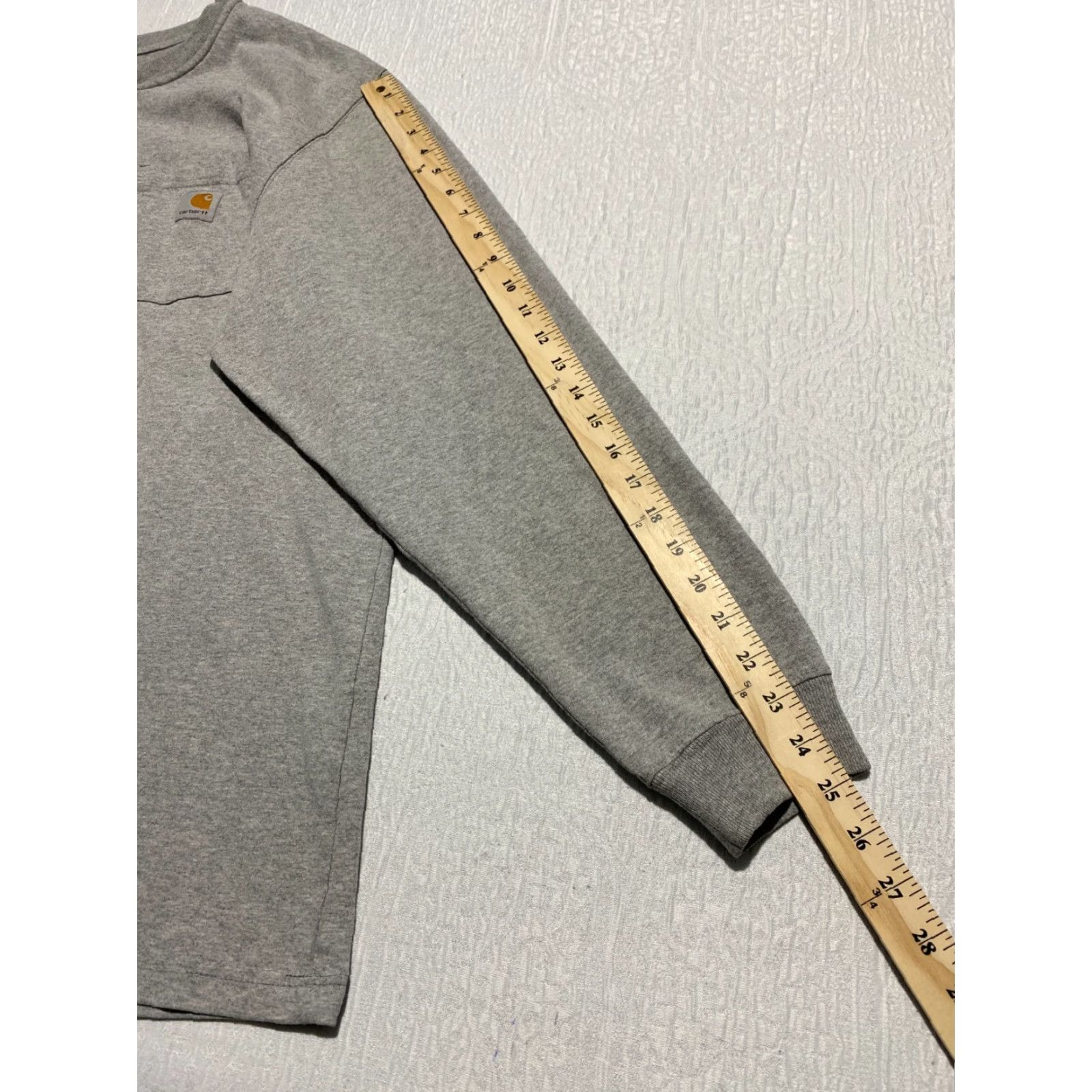 Carhartt VINTAGE Carhartt Shirt Mens XL Gray Loose Fit Heavyweight Long Sleeve Pocket Henley K128 Size US XL / EU 56 / 4 - 8 Thumbnail