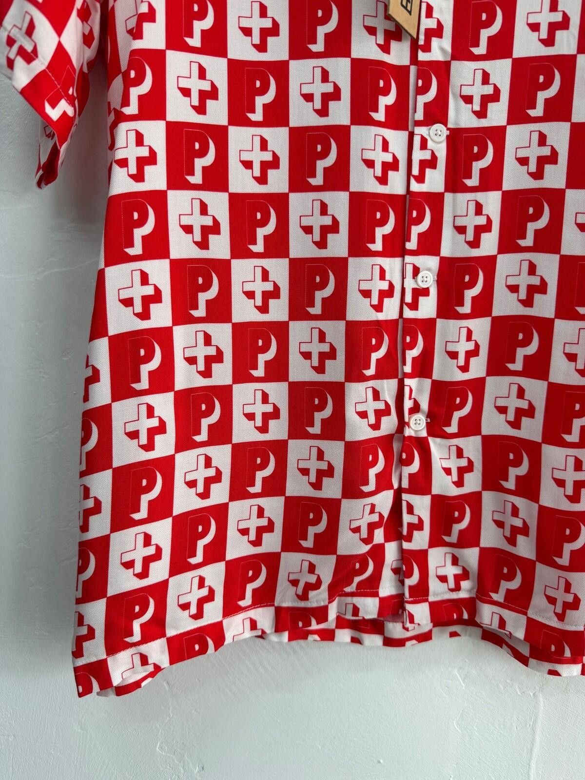 Ksubi new ksubi medium m short sleeve resort shirt check red white Size US M / EU 48-50 / 2 - 3 Thumbnail