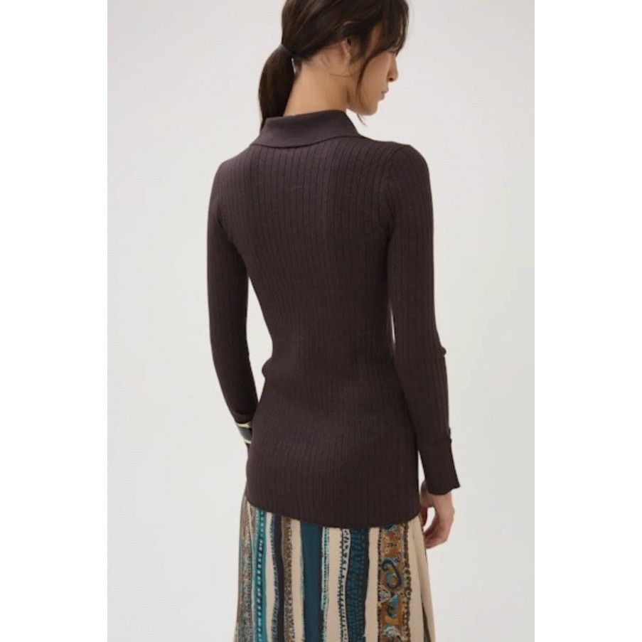 Other Maria Cher Black Rib Knit Cotton Cashmere Cardigan Size S / US 4 / IT 40 - 7 Thumbnail