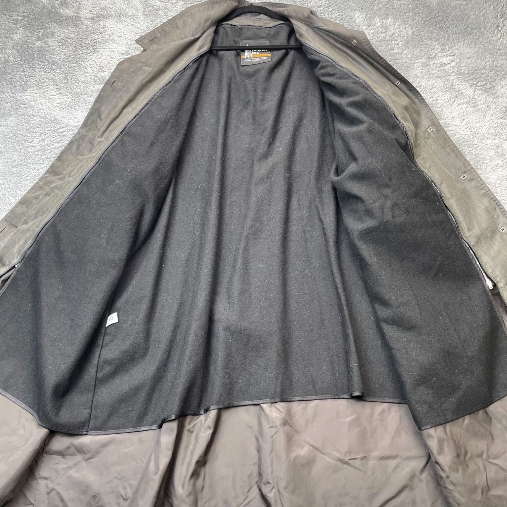 London Fog VTG London Fog Coat Women 12R Gray Trench Jacket Wool Blend USA Water Resistant Fashion Size XL / US 12-14 / IT 48-50 - 5 Thumbnail