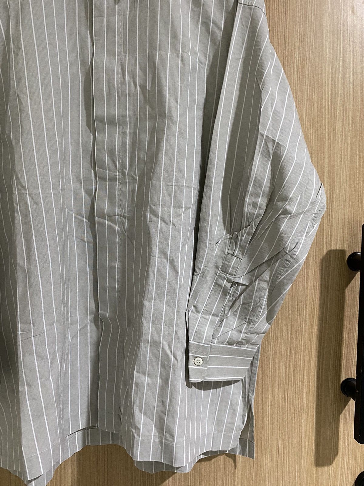 Issey Miyake × Japanese Brand × Vintage Vintage issey miyake hidden pocket stripe button up Size US L / EU 52-54 / 3 - 3 Thumbnail