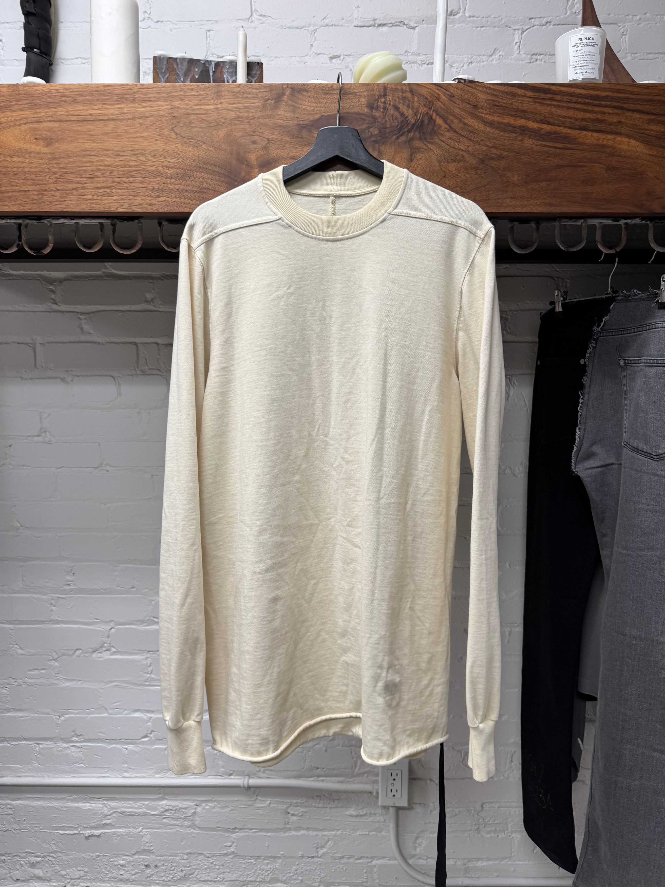 Rick Owens Rick Owens ‘Natural’ Cream White Sweatshirt Size US M / EU 48-50 / 2 - 1 Thumbnail