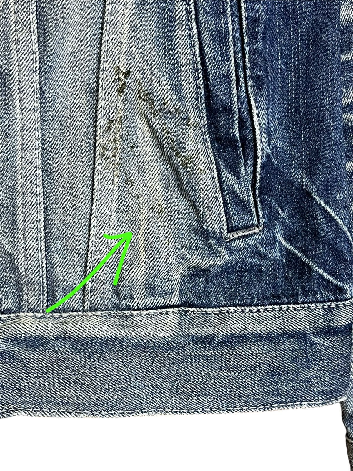 GOSTAR DE FUGA Archival japanese GOSTAR DE FUGA dirt trucker denim jacket Size US XS / EU 42 / 0 - 18 Thumbnail