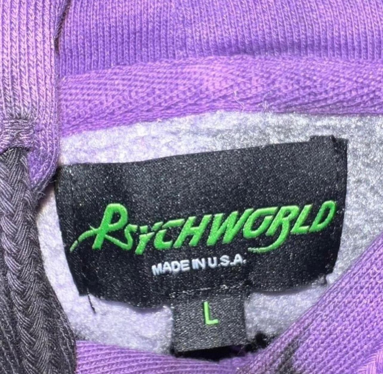 Psychworld Psychworld purple tie dye hoodie limited edition Size US L / EU 52-54 / 3 - 2 Thumbnail