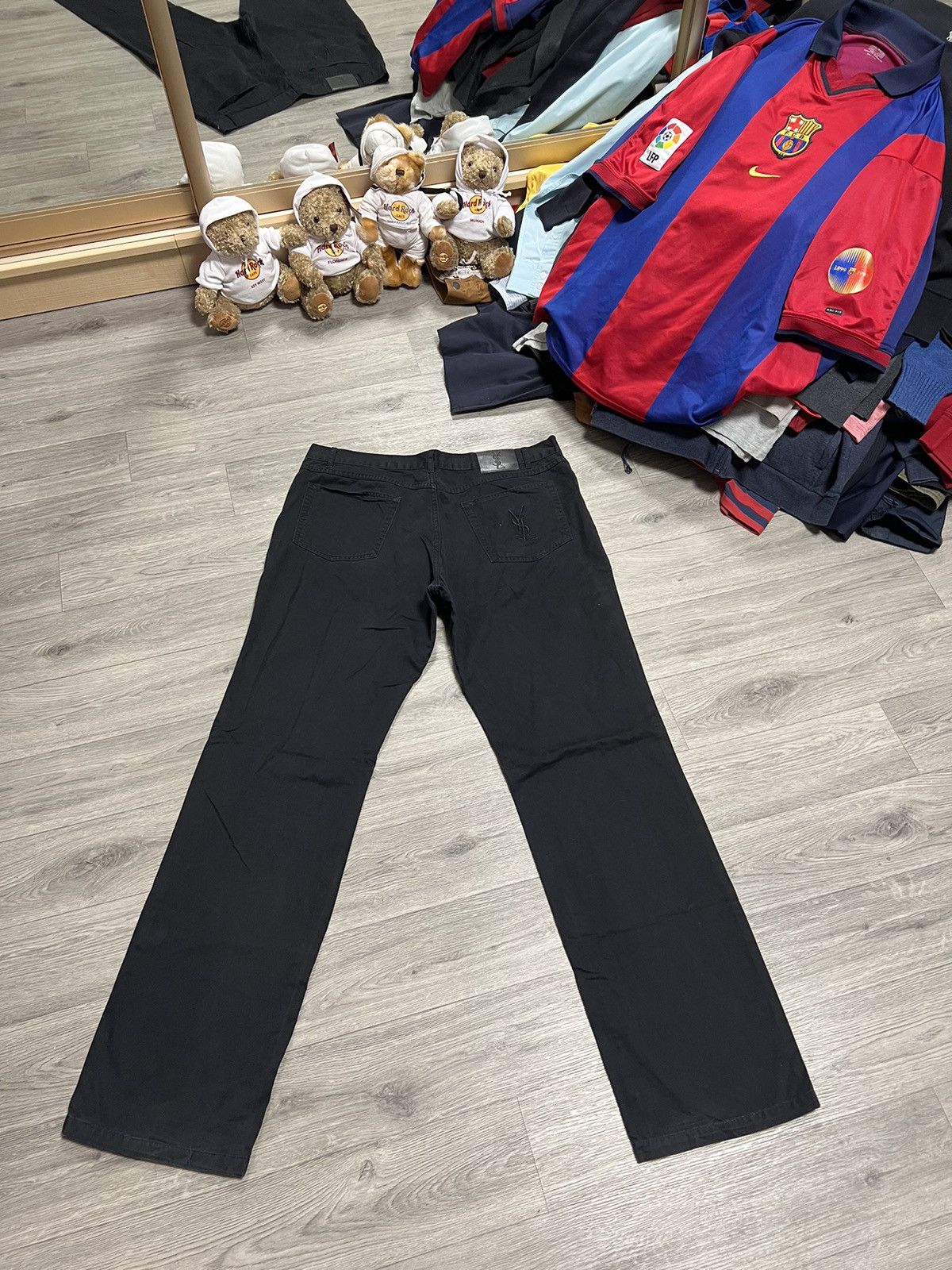 Vintage × Yves Saint Laurent Yves Saint Laurent vintage chino pants YSL jeans black Size US 36 / EU 52 - 1 Thumbnail