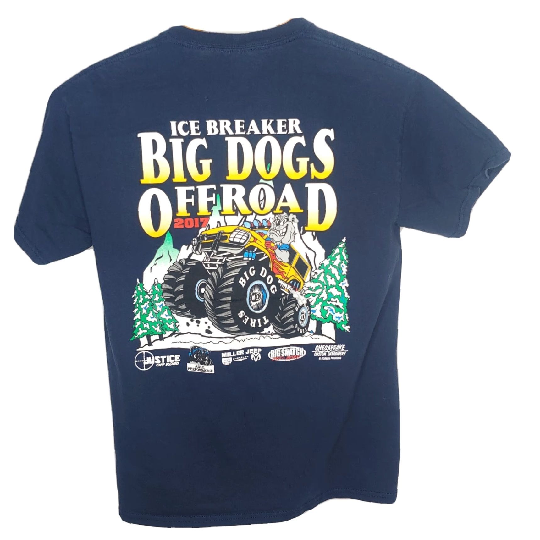 Gildan Ice Breaker Big Dogs Off Road Shirt Medium Pocket Blue 2017 Gildan Ultra Cotton Men Short Sleeve Crew Neck T-Shirt 100% Cotton Size US M / EU 48-50 / 2 - 3 Thumbnail