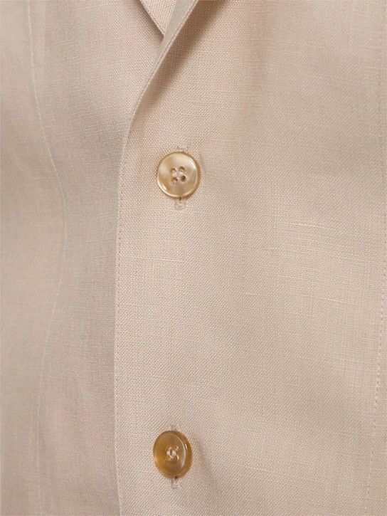 Dolce & Gabbana o1lsvrm0425 Long Sleeve Linen Shirt in Beige Size US L / EU 52-54 / 3 - 5 Thumbnail