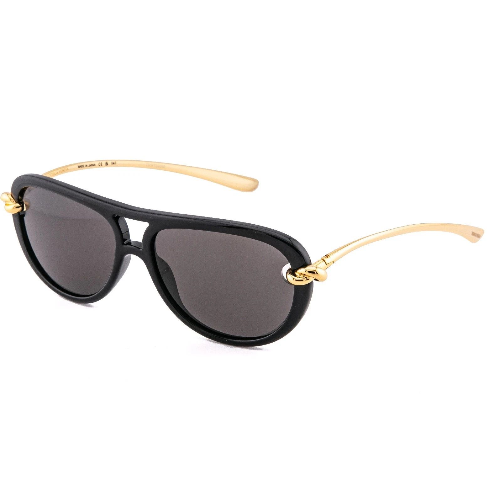Bottega Veneta BOTTEGA VENETA 1418 KNOT Pilot BV1418S Gold Black Metal 005 Size ONE SIZE - 4 Thumbnail