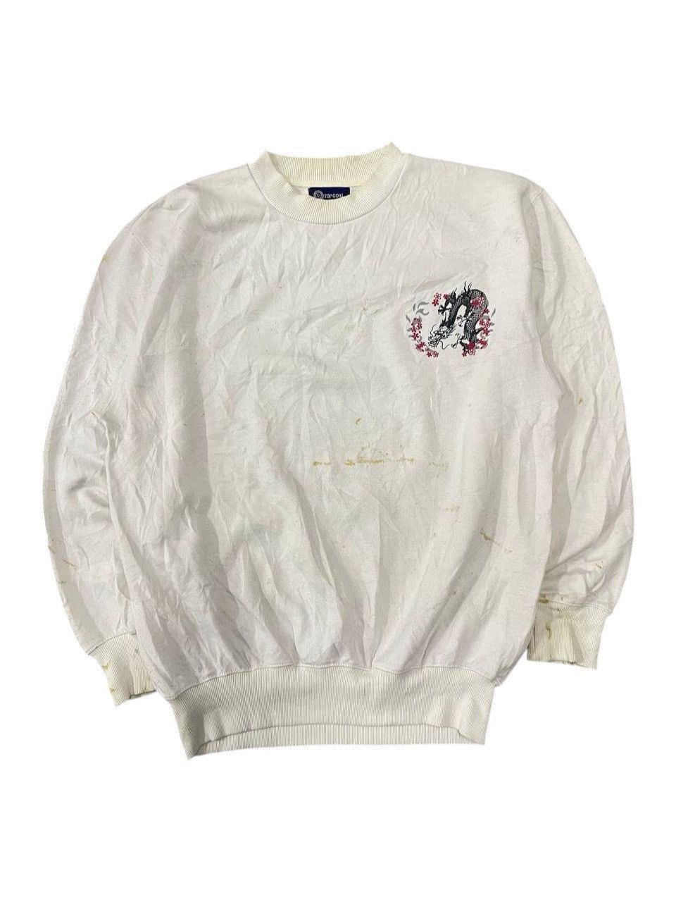 Japanese Brand Vintage Sukajan Japan Souvenir Dragon Tiger Sweatshirt Size US XXL / EU 58 / 5 - 2 Thumbnail
