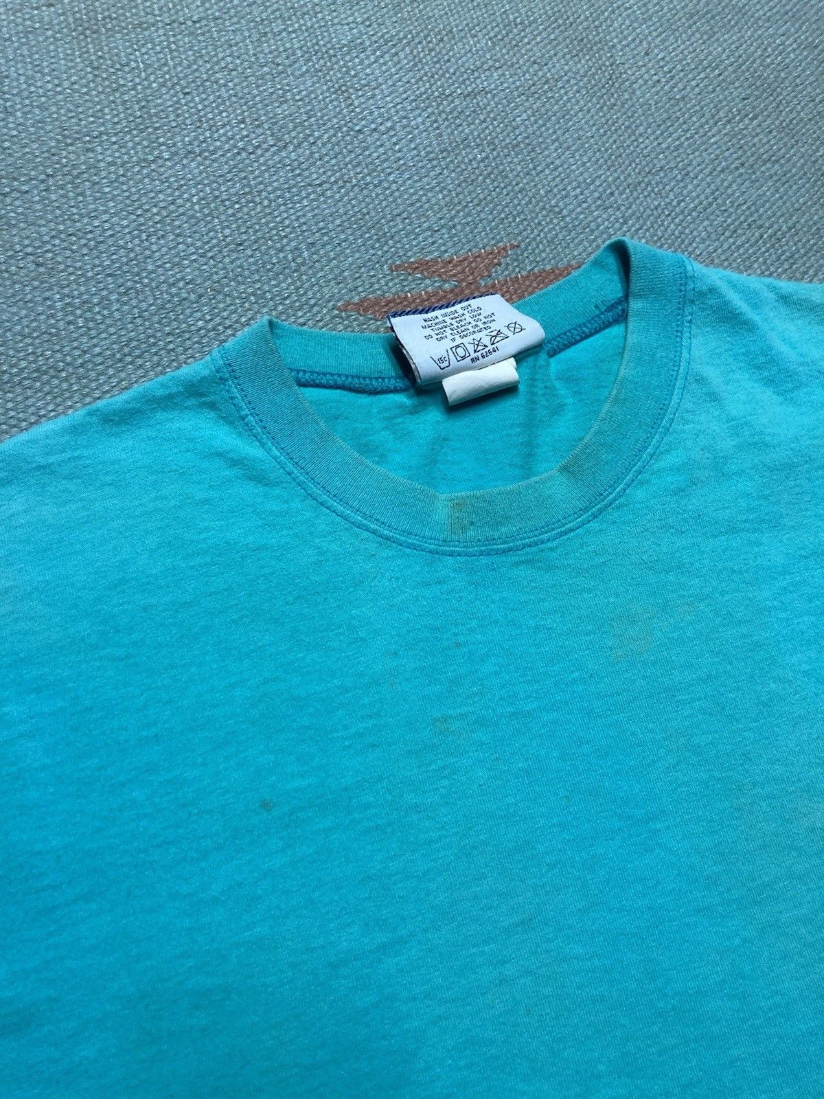 Lee × Vintage 90s lee sport blank t shirt teal Tiffany blue USA boxy large Size US L / EU 52-54 / 3 - 6 Thumbnail
