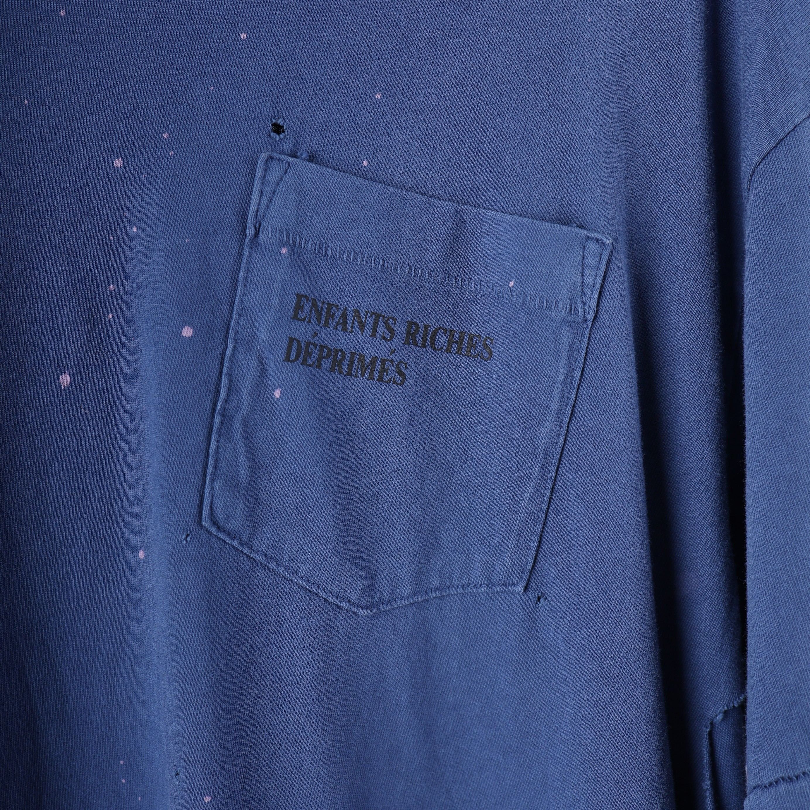Enfants Riches Deprimes ERD FADED BLUE POCKET T-SHIRT Size US XL / EU 56 / 4 - 3 Thumbnail