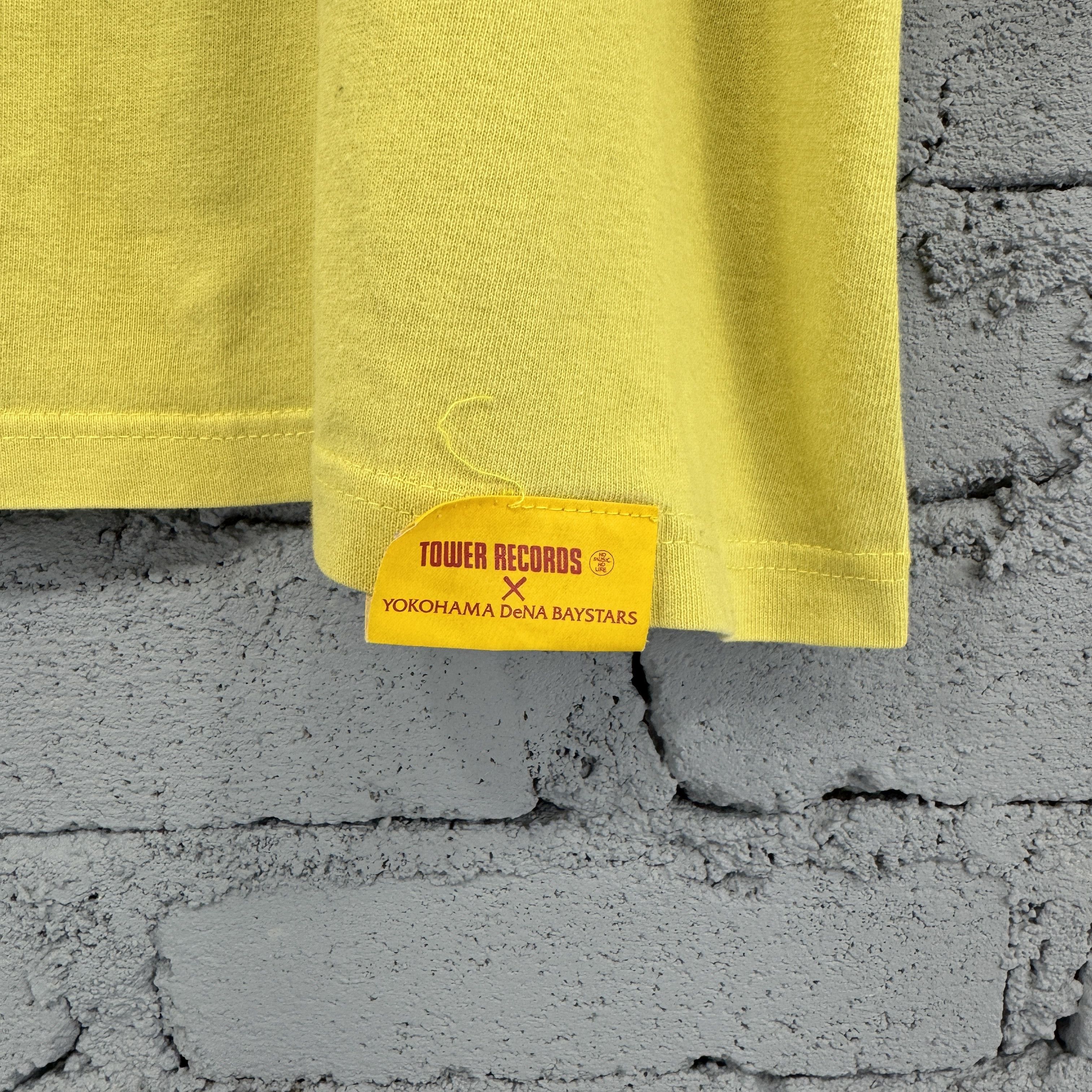 Vintage Yokohama DeNA BayStars x Tower Records Tshirt Size US L / EU 52-54 / 3 - 4 Thumbnail