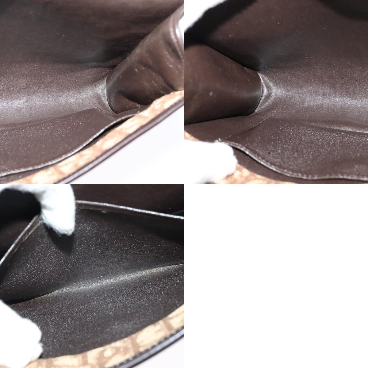 Dior DIOR Trotter Canvas Shoulder Bag Brown Gold Size ONE SIZE - 12 Thumbnail