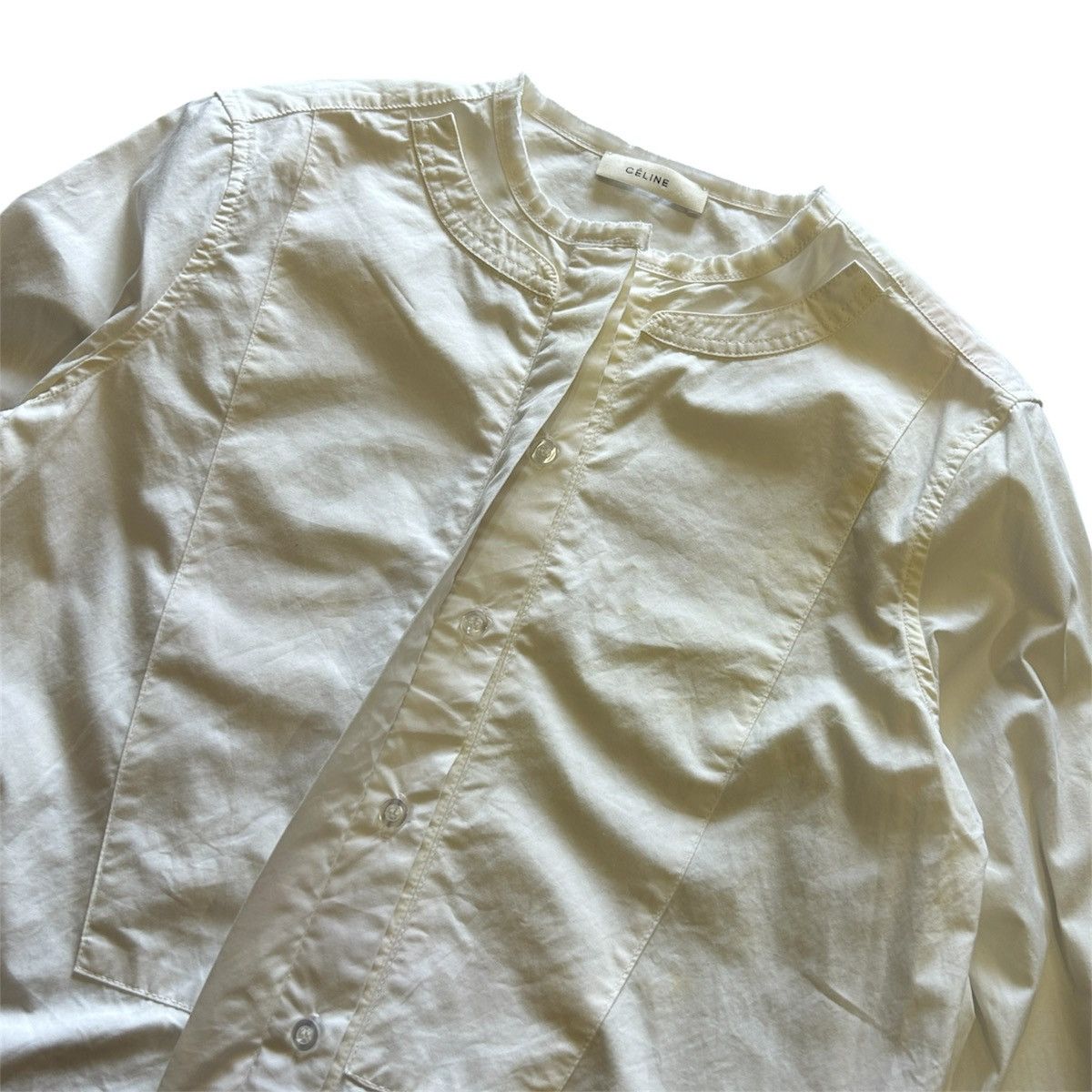 Celine Celine White Shirt Size M / US 6-8 / IT 42-44 - 4 Thumbnail