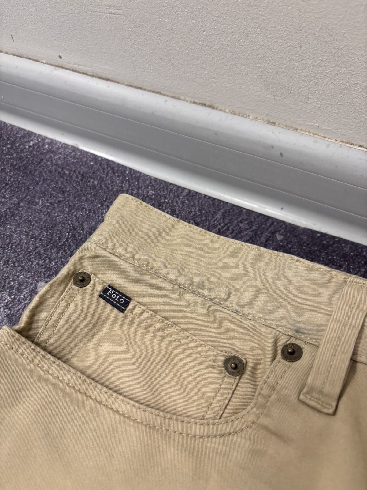 Polo Ralph Lauren Polo Ralph Lauren Men’s Beige Stretch Chino Pants Trousers Size US 36 / EU 52 - 10 Thumbnail