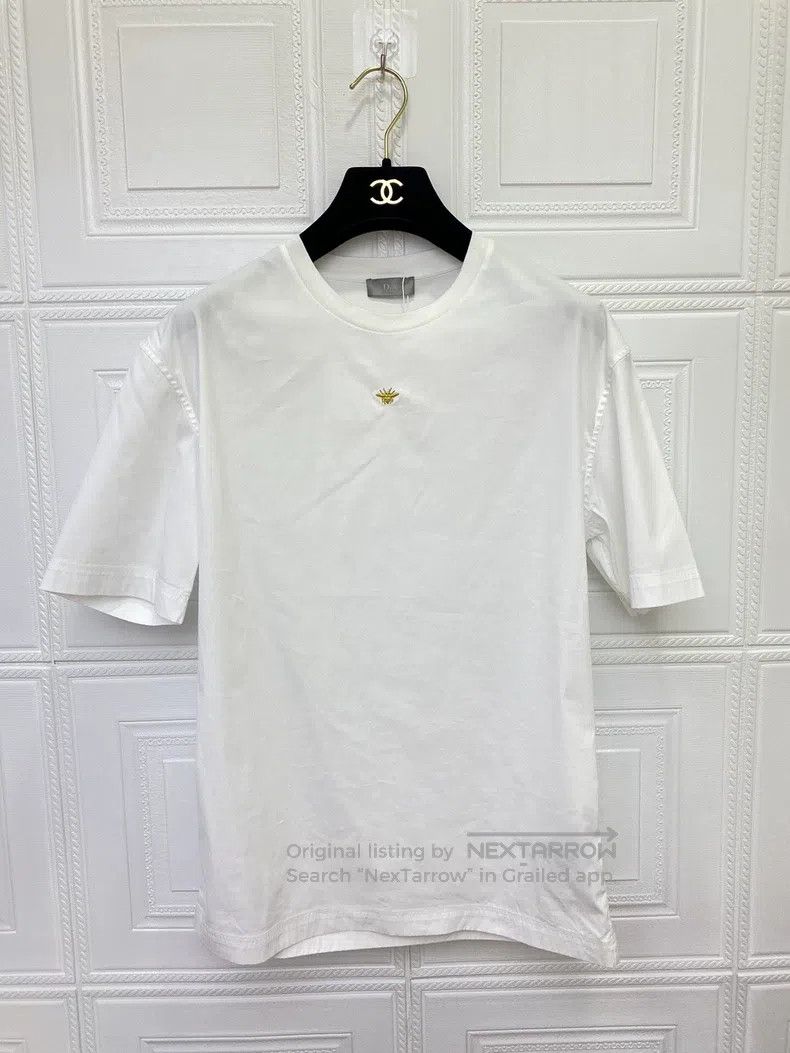 Dior Dior Little Bee White Short Sleeve T-shirt Size US XXS / EU 40 - 1 Thumbnail