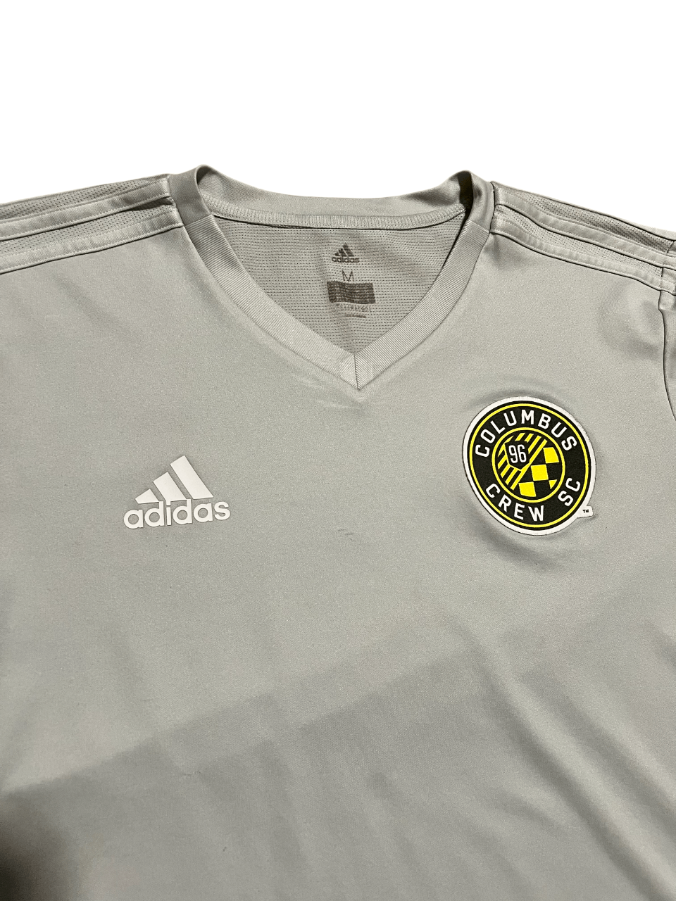 Adidas Columbus Crew Adidas Gray Embroidered Soccer Jersey Size US M / EU 48-50 / 2 - 2 Thumbnail