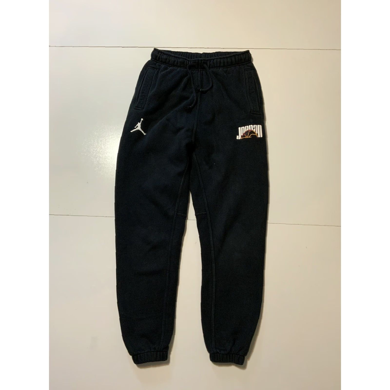 Nike VINTAGE Air Jordan DNA Nike Black Fleece Sport Jumpman 23 Jogger Sweatpants Sz. S Men Sweatpants Jumpman 23 Nike DNA Fleece Black S Mens Size US 29 - 3 Thumbnail