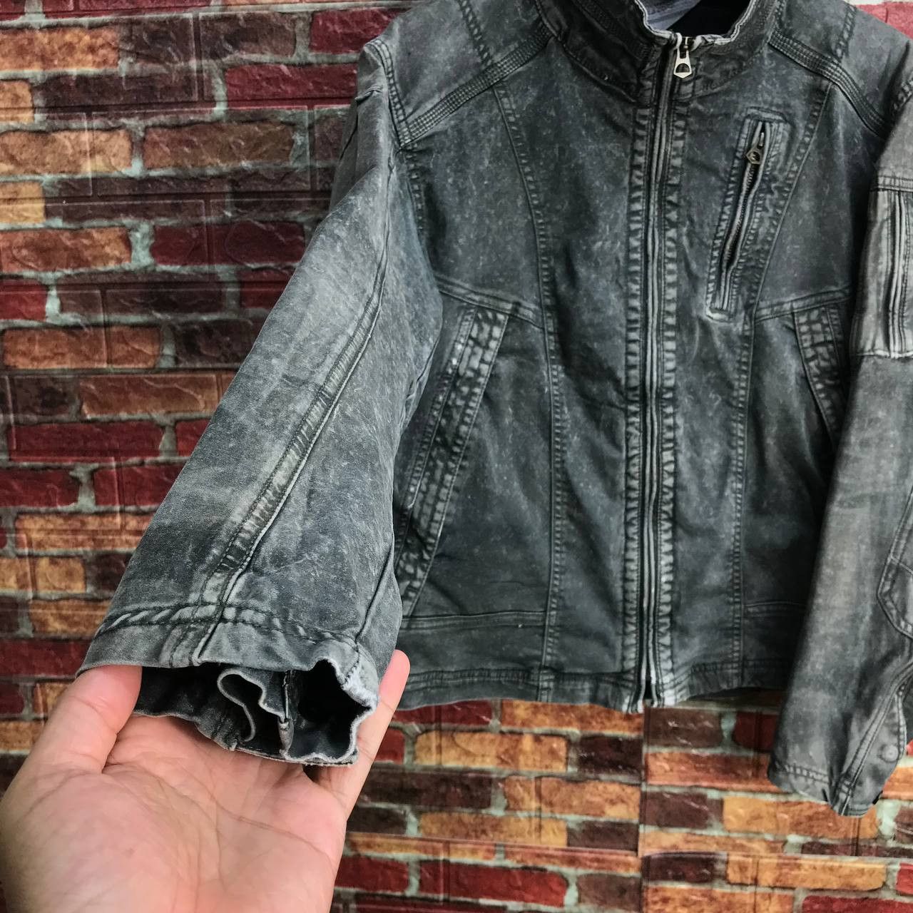 Japanese Brand JAPANESE FIELDCORE X NWZ WORKERS DISTRESSED BIKER JACKET Size US L / EU 52-54 / 3 - 14 Thumbnail