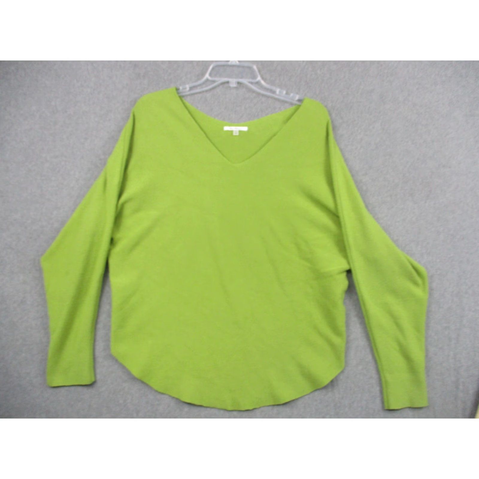 Vintage Vita Milano Sweater Womens Large Green V Neck Dolman Batwing Knit Pullover Top Size L / US 10 / IT 46 - 5 Thumbnail