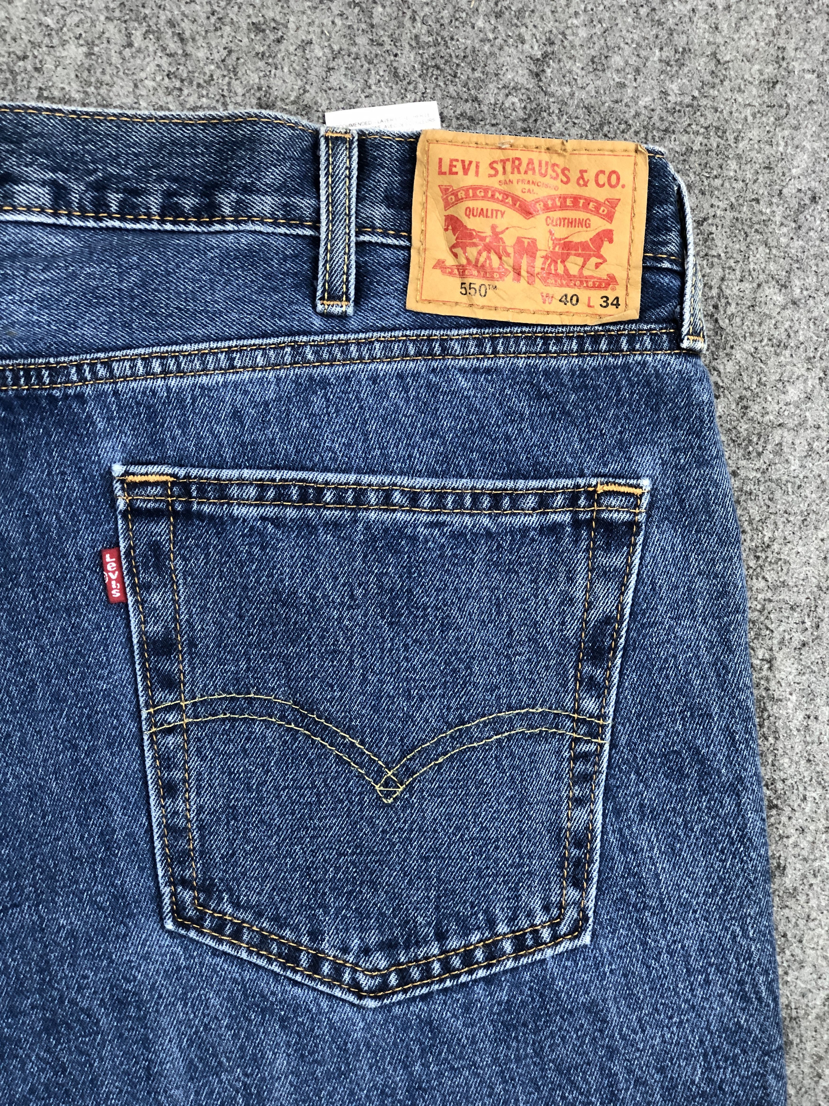 Levi's Vintage Levis 550 Blue Denim Jeans DP2288 Size US 40 / EU 56 - 6 Thumbnail