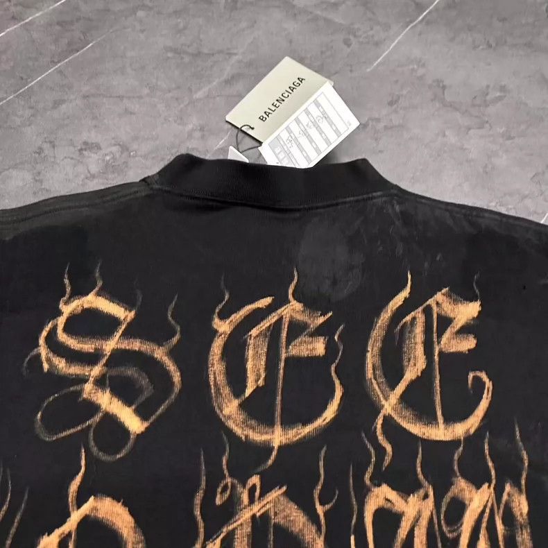 Balenciaga Balenciaga Flame Sanskrit Clay Dyeing Old Long Sleeve Size US L / EU 52-54 / 3 - 5 Thumbnail