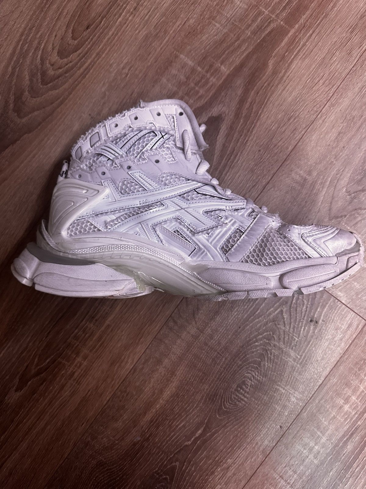 Balenciaga Balenciaga Runner Hightop Monocolor white Size US 10 / EU 43 - 4 Thumbnail