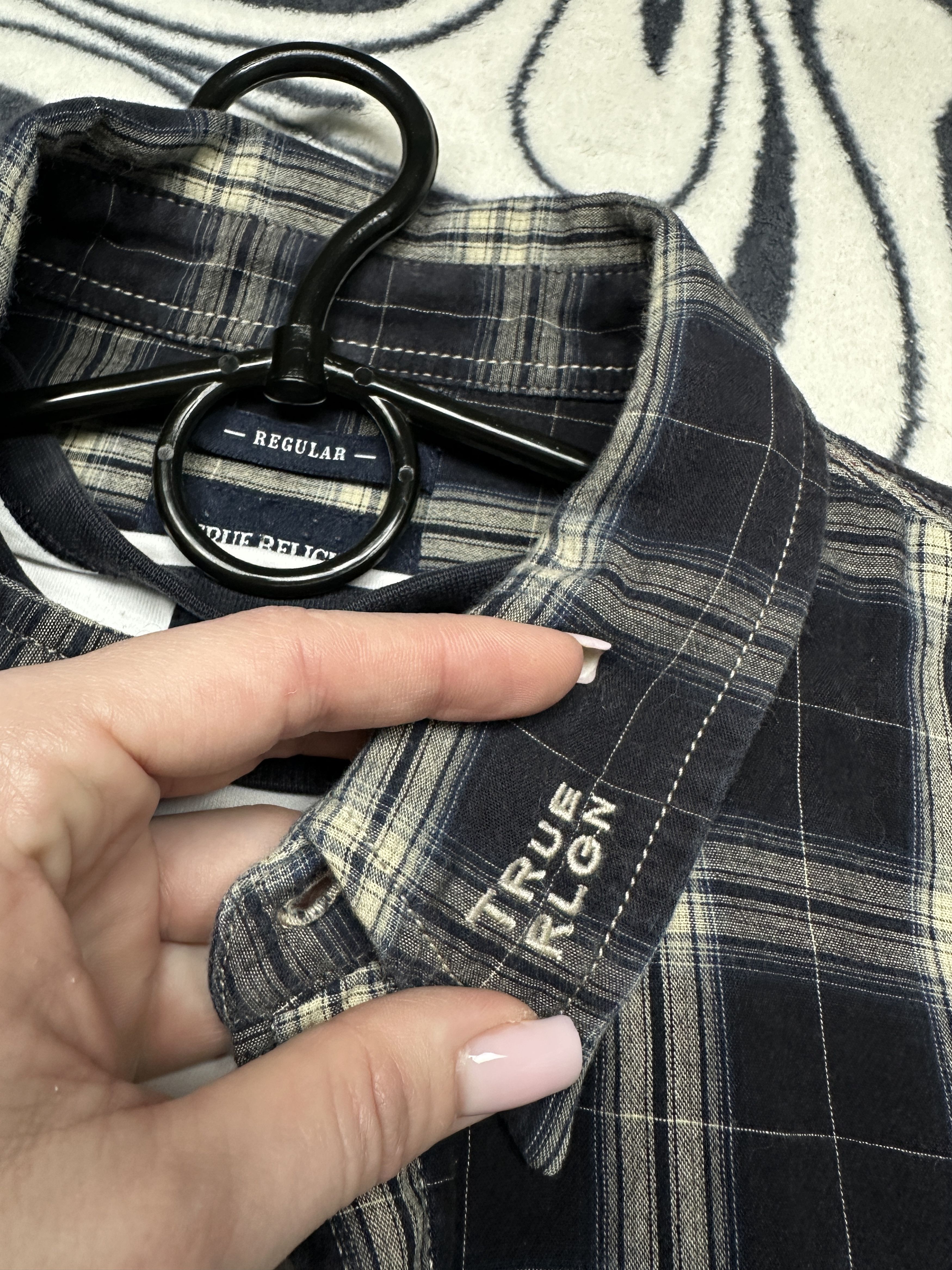 True Religion True Religion Mens Flannel Plaid Shirt Size US XXL / EU 58 / 5 - 4 Thumbnail