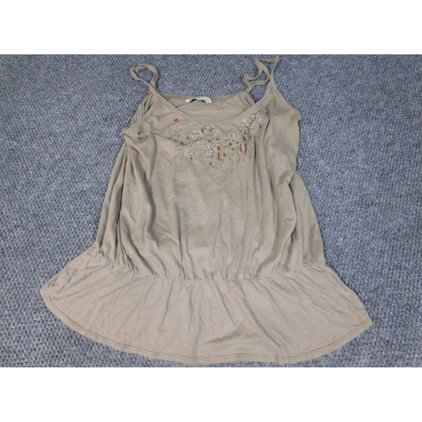 Old Navy Old Navy tank Blouse Womens Large Gray pullover embellishments Size L / US 10 / IT 46 - 2 Thumbnail