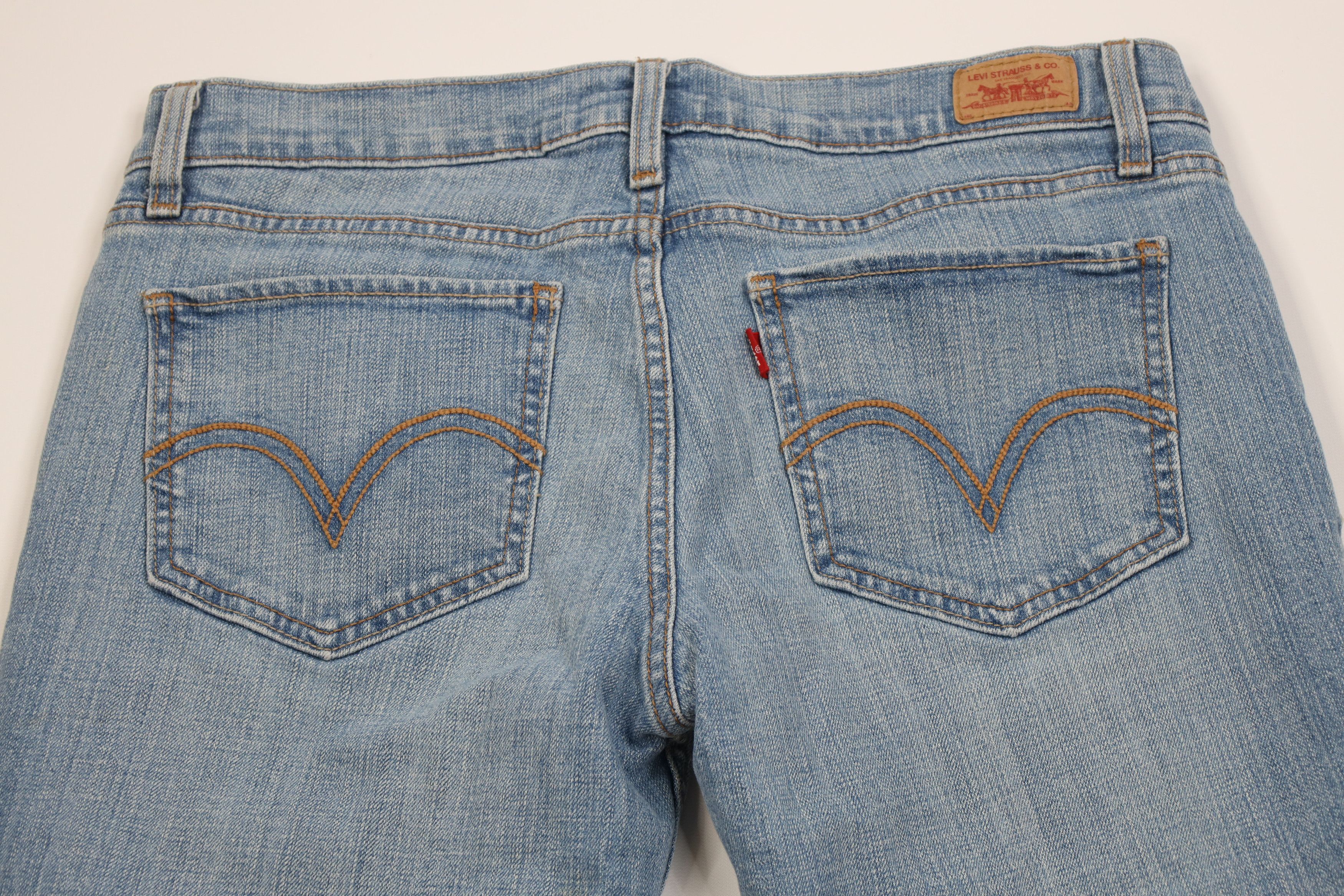 Levi's Vintage Y2K Levis 524 Superlow Babydoll Flared Denim Jeans Size 32" / US 10 / IT 46 - 10 Thumbnail