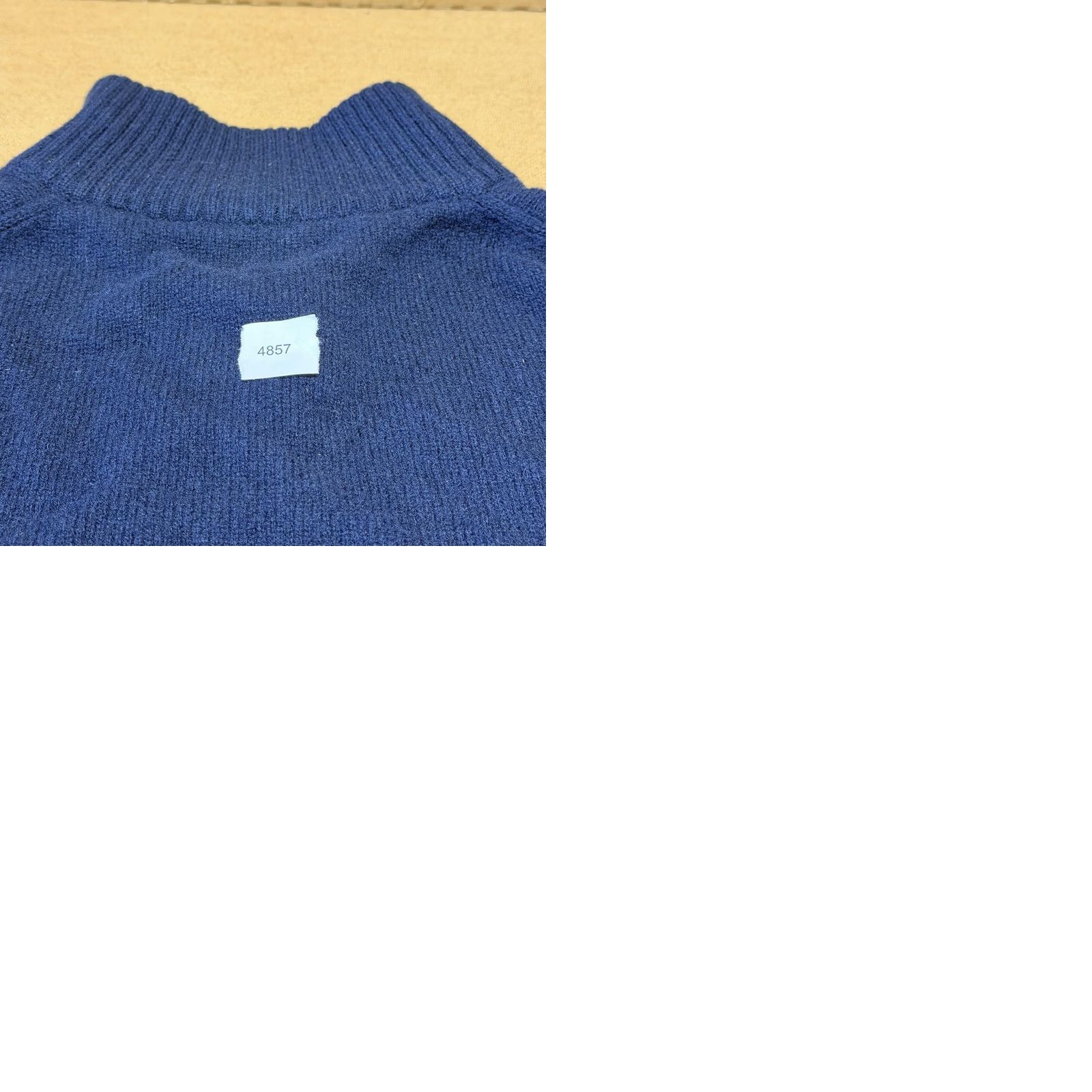 J.Crew VINTAGE J.CREW Sweater Mens XL Blue Lambswool Half Zip Mock Neck Pullover Warm Knit Size US XL / EU 56 / 4 - 9 Thumbnail