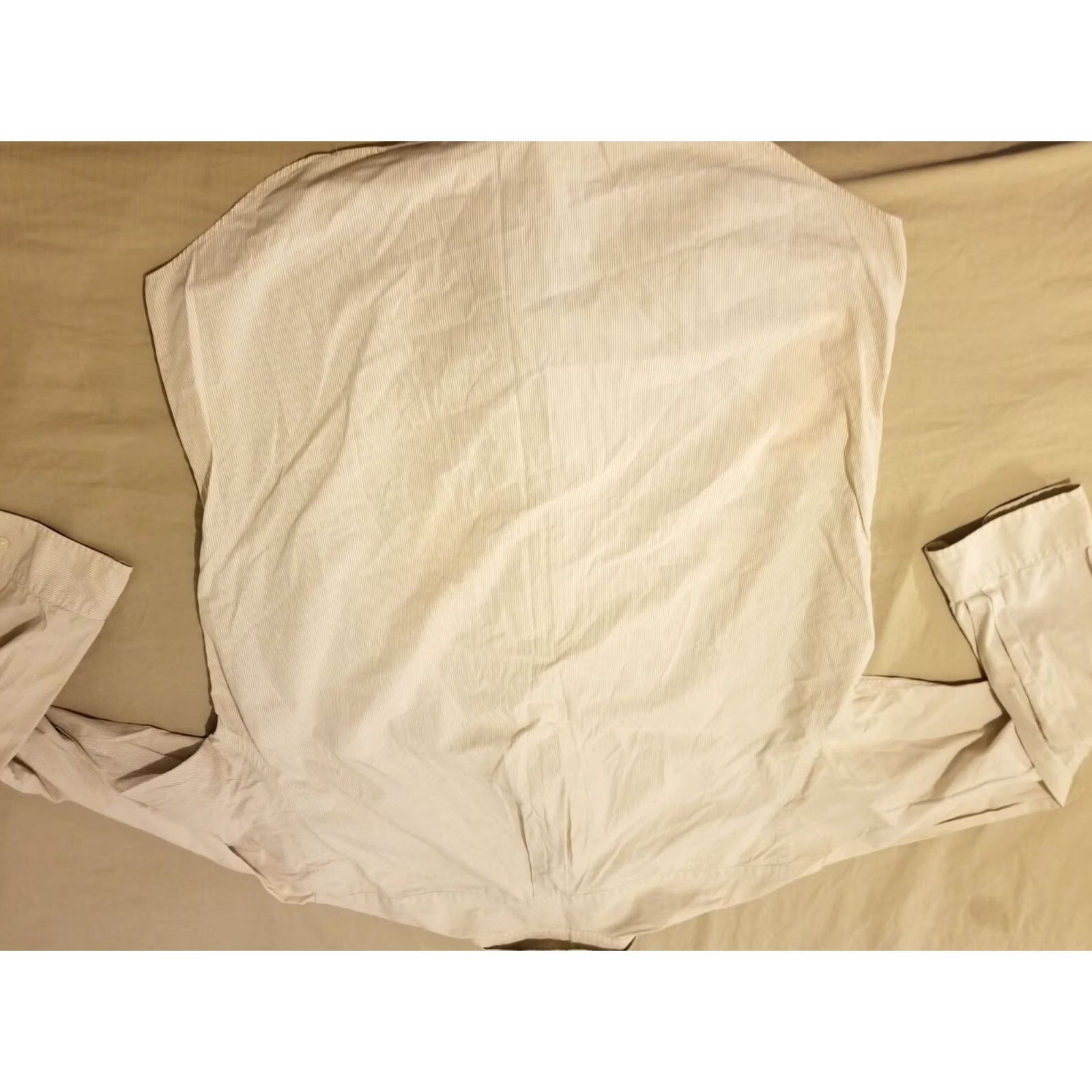 Polo Ralph Lauren Mens Polo Ralph Lauren Dress Shirt 16 34 35 Khaki Button Cotton Size 42R - 6 Thumbnail