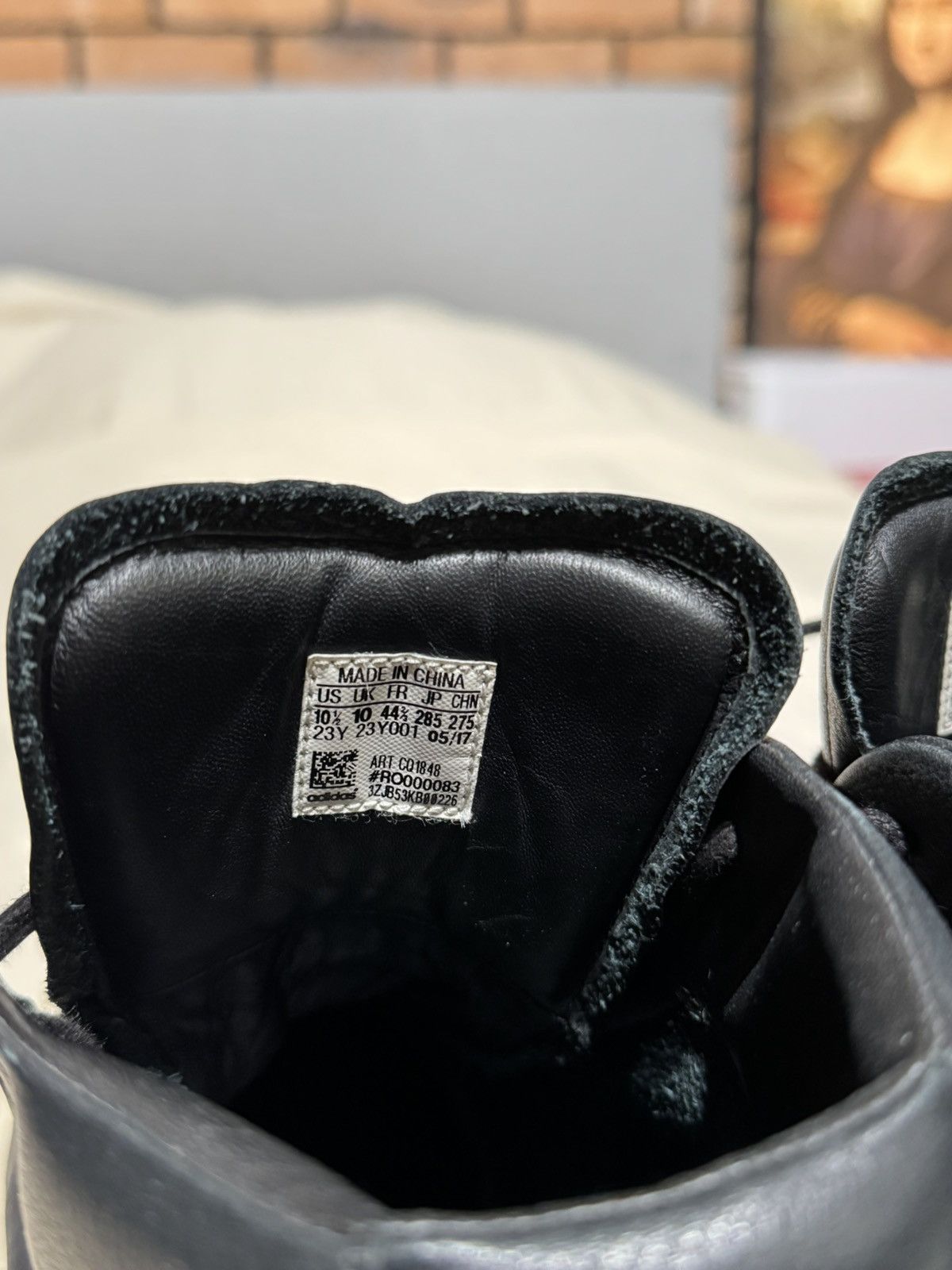 Rick Owens AW17 MASTODON PRO RICK OWENS ADIDAS BLACK MILK SNEAKERS Size US 10.5 / EU 43-44 - 8 Thumbnail