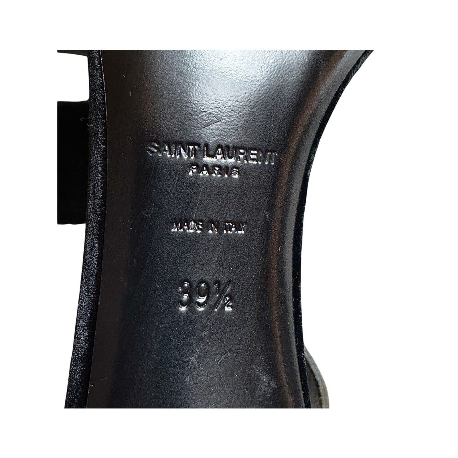 Saint Laurent Paris Saint Laurent Women's Black Velvet Sandals Size US 9 / IT 39 - 5 Thumbnail