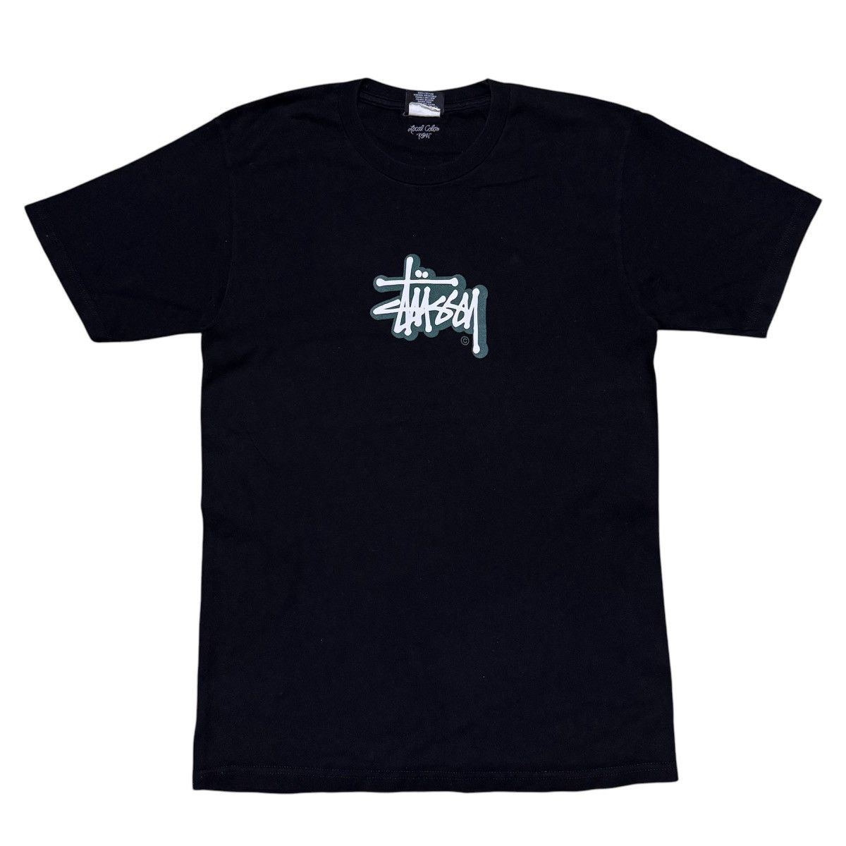 Stussy Stussy Amsterdam logo t-shirt streetwear hype black white