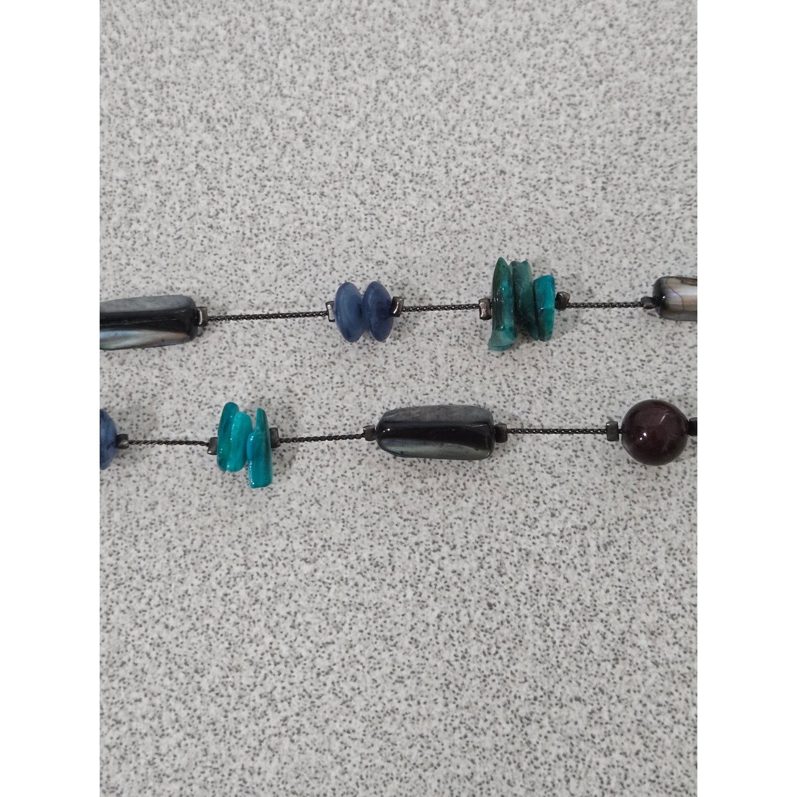Other Multicolored Stone And Beads Long Single Strand Necklace 33" Size ONE SIZE - 2 Thumbnail