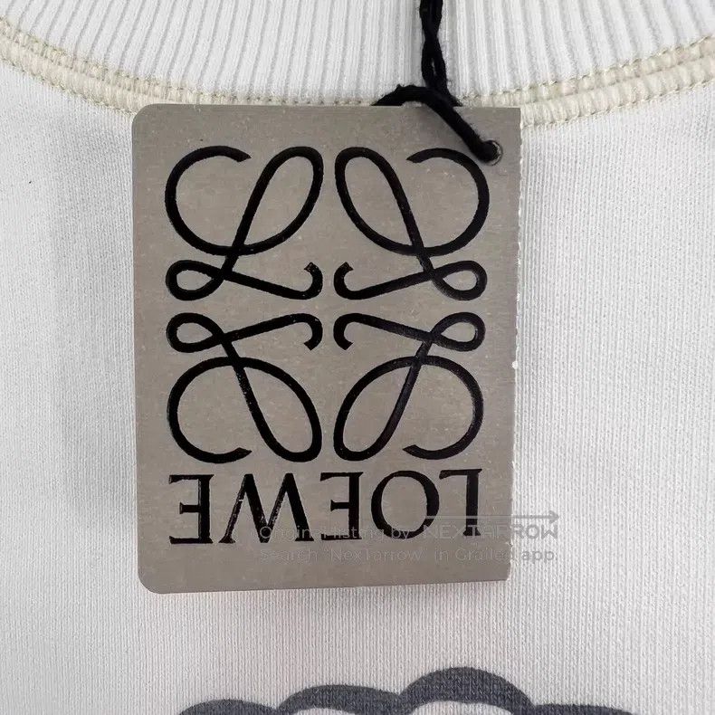 Loewe Loewe Off-white logo round neck long sleeve sweatshirt Size M / US 6-8 / IT 42-44 - 7 Thumbnail