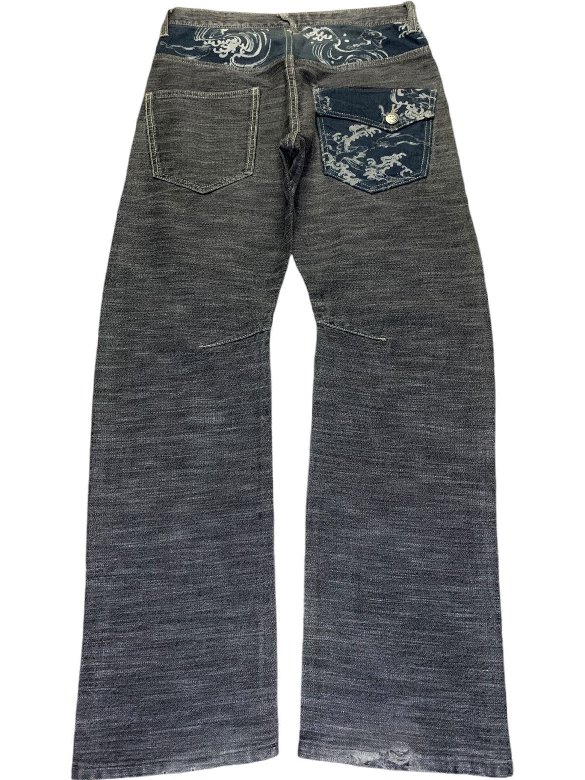 Japanese Brand Vintage Japanese Brand Karakuri Faded Style Loose Jeans Size US 30 / EU 46 - 2 Thumbnail