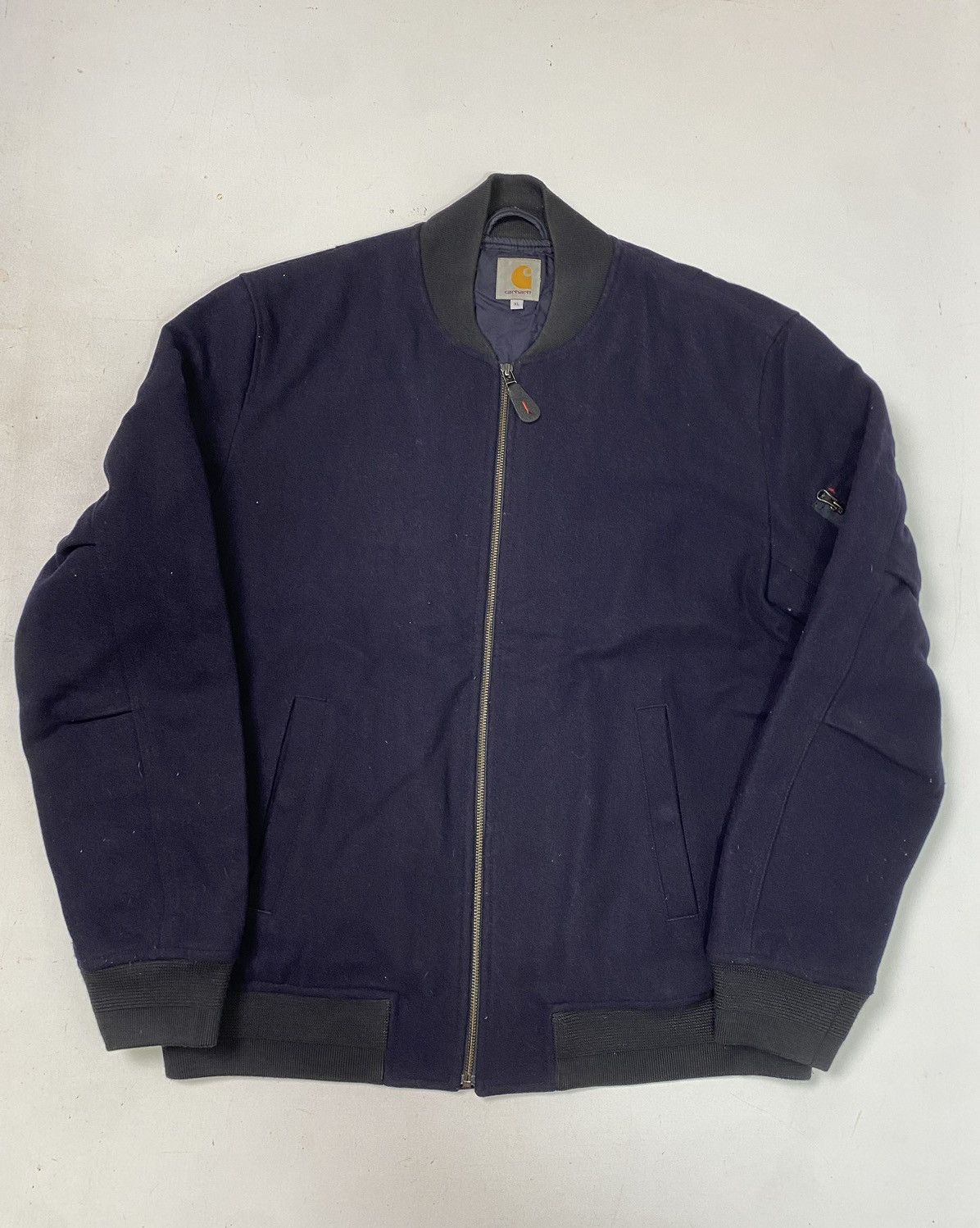 Carhartt Wip Perry Carhartt Wip bomber jacket size XL blue with zip used Size US XL / EU 56 / 4 - 1 Thumbnail