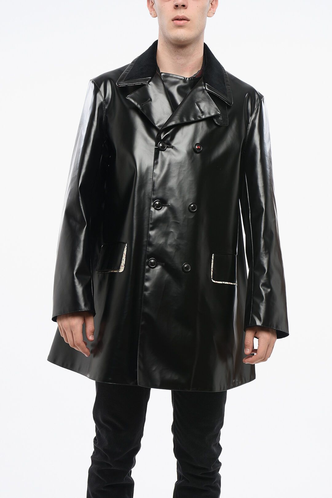 Maison Margiela og1mm0825 Waterproof Trench Coat in Black Size US M / EU 48-50 / 2 - 1 Thumbnail