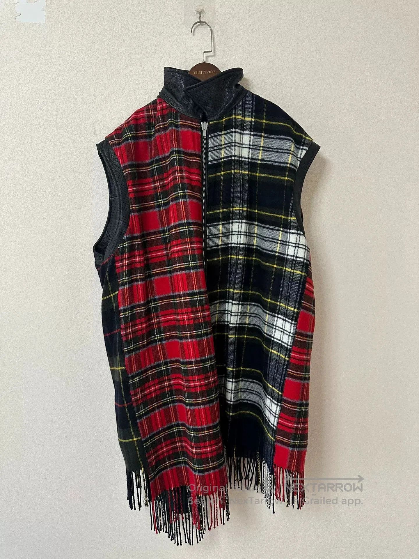 Vetements vetements fringed checkered leather vest. Size US S / EU 44-46 / 1 - 3 Thumbnail