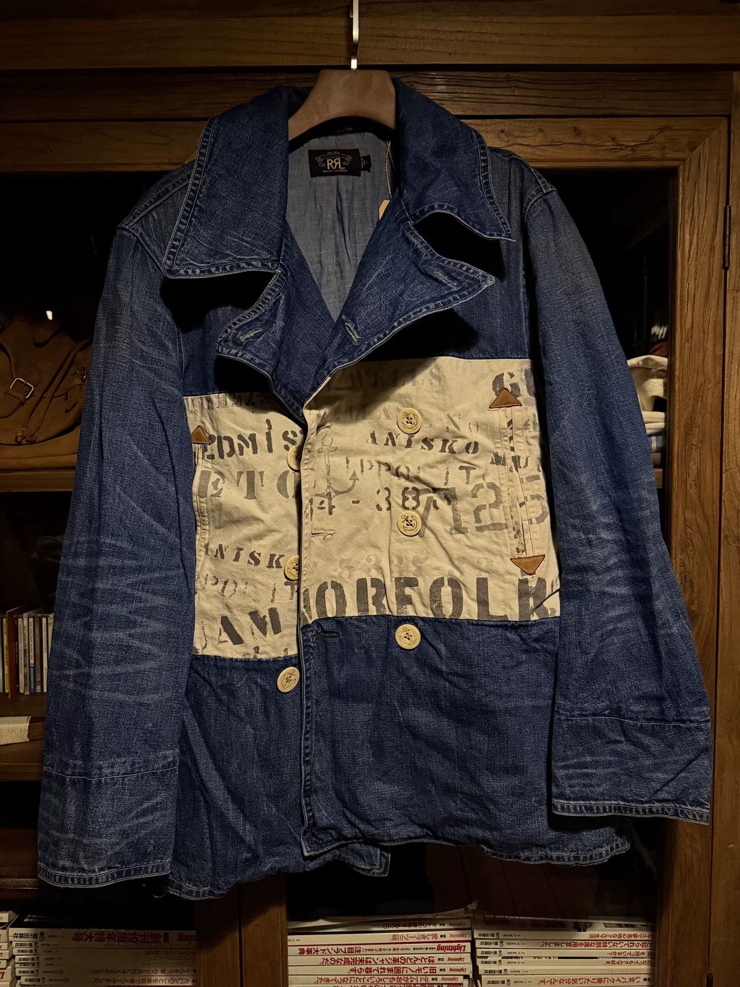 RRL Ralph Lauren RRL Denim Patchwork Jacket Size US L / EU 52-54 / 3 - 1 Thumbnail